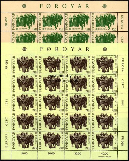 (image for) 1981 Faeroe Islands (Sheets)