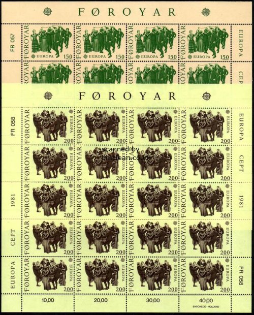 (image for) 1981 Faeroe Islands (Sheets)