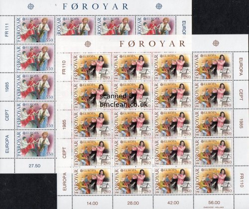 (image for) 1985 Faroes (Sheets)