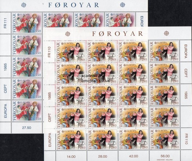(image for) 1985 Faroes (Sheets)