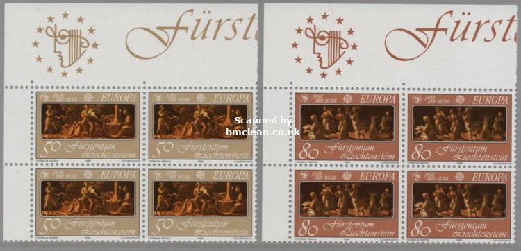 (image for) 1985 Liechtenstein (Corner Block)