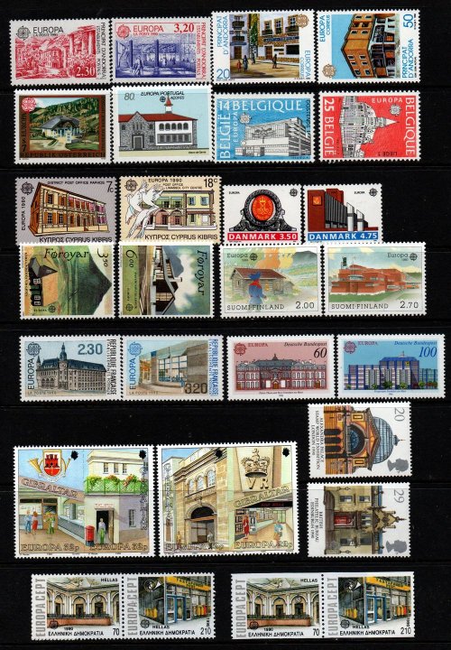 (image for) 1990 Europa Year Set