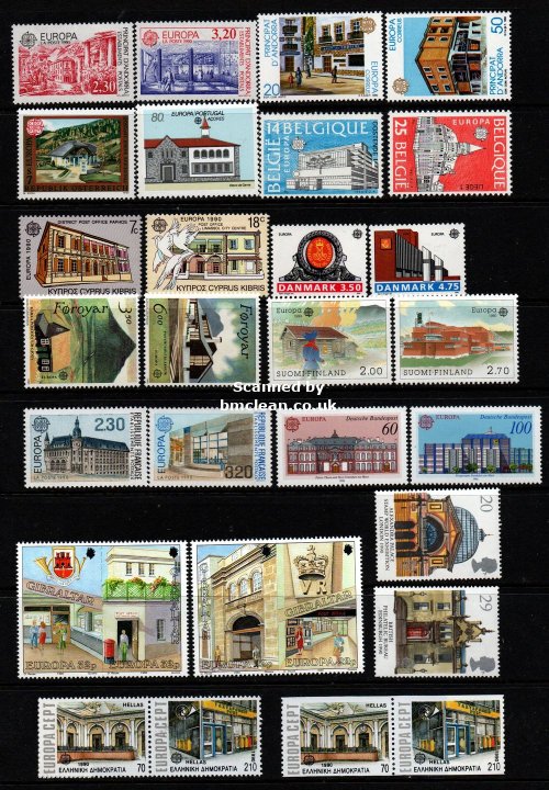 (image for) 1990 Europa Year Set