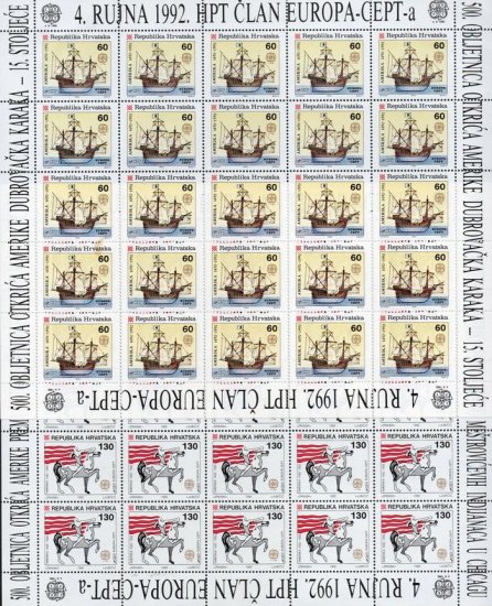 (image for) 1992 Croatia (2nd Issue) Sheets - Click Image to Close