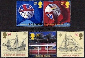 (image for) 1992 Great Britain (5v)