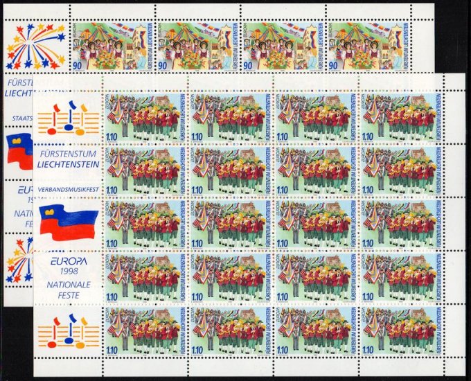 (image for) 1998 Liechtenstein (Sheets) - Click Image to Close