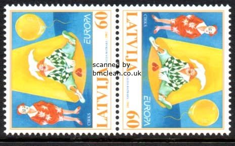 (image for) 2002 Latvia (tete beche pair)