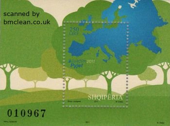 (image for) 2011 Albania (M/S)