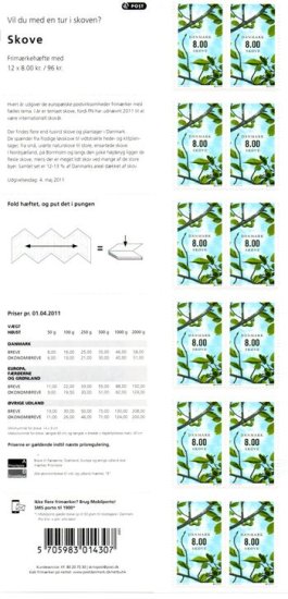 (image for) 2011 Denmark (Booklet) - Click Image to Close
