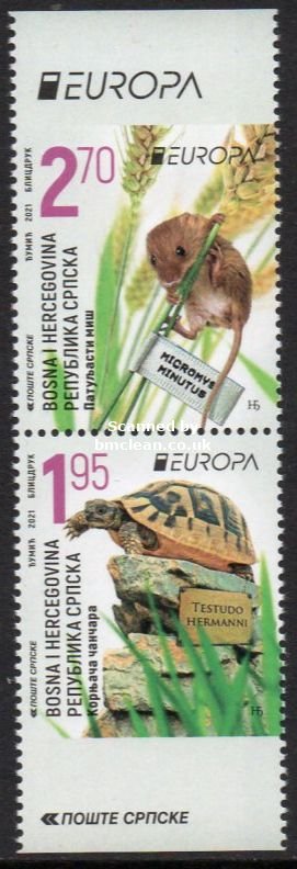 (image for) 2021 Bosnia Herzegovina - Serbia (Ex Booklet)