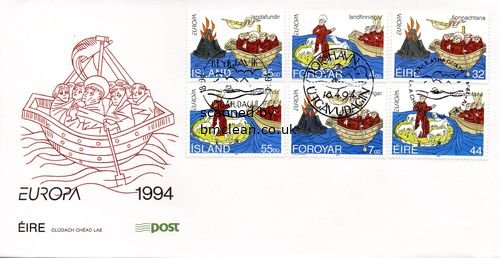 (image for) 1994 Faroes/ Iceland/ Ireland Joint Issue FDC