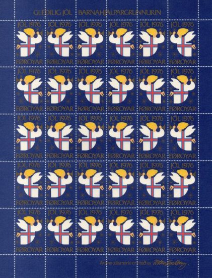 (image for) 1976 Christmas Seals Pair
