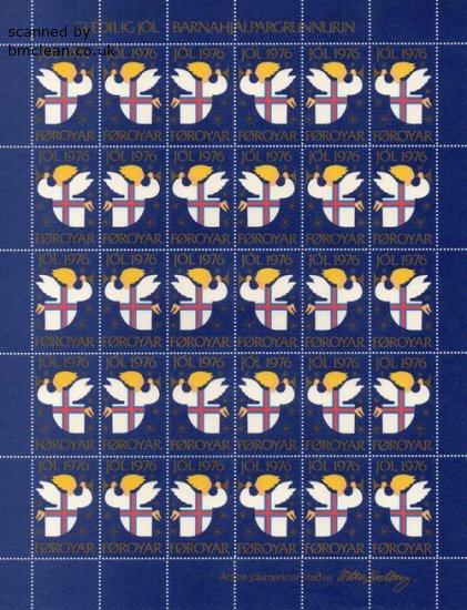 (image for) 1976 Christmas Seals Sheet (Perf.)