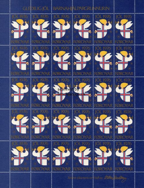 (image for) 1976 Christmas Seals Sheet (Perf.)