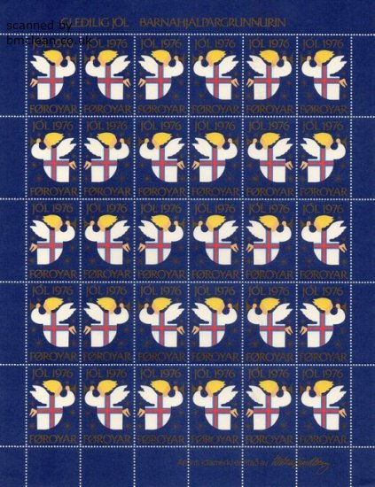 (image for) 1976 Christmas Seals Sheet (Imp.)