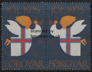 (image for) 1976 Christmas Seals Pair