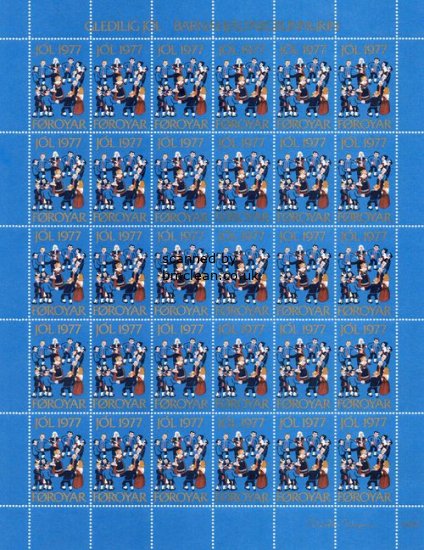 (image for) 1977 Christmas Seals Sheet (Perf)