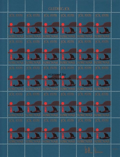 (image for) 1978 Christmas Seals Sheet (Perforate)