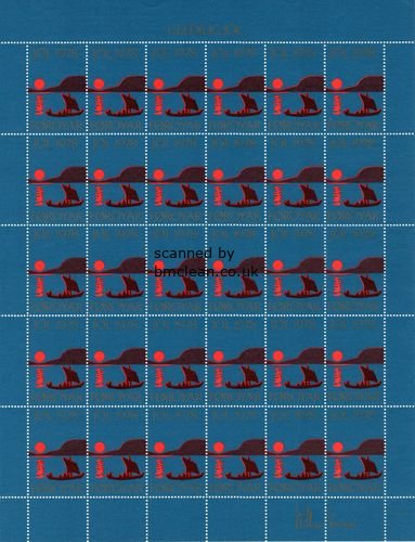 (image for) 1978 Christmas Seals Sheet (Imperf)