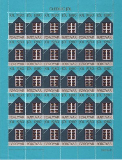 (image for) 1980 Christmas Seals Sheet (Perf.) - Click Image to Close