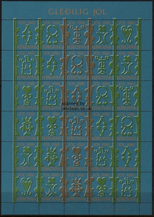 (image for) 1981 Christmas Seals Sheet (Imp.)