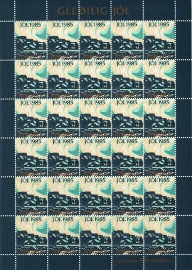(image for) 1985 Christmas Seals Sheet (Perf.) - Click Image to Close