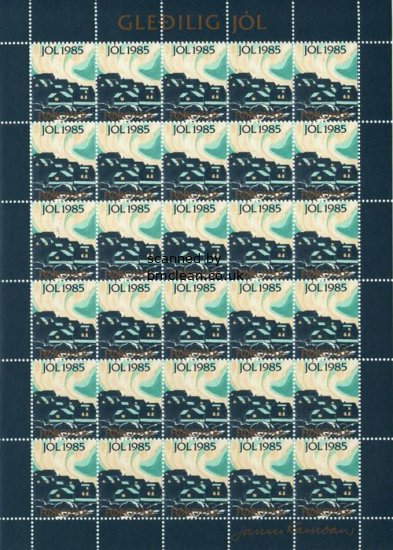 (image for) 1985 Christmas Seals Sheet (Perf.)