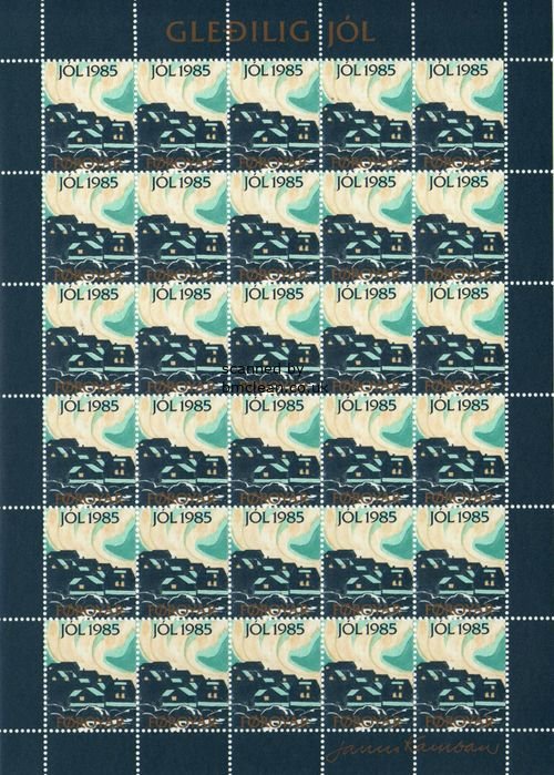 (image for) 1985 Christmas Seals Sheet (Perf.)