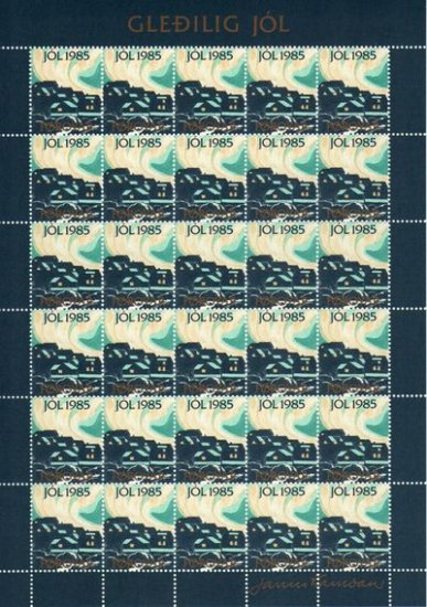 (image for) 1985 Christmas Seals Sheet (Imp.) - Click Image to Close