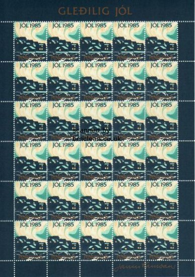 (image for) 1985 Christmas Seals Sheet (Imp.)