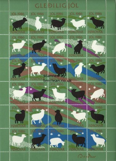 (image for) 1986 Christmas Seals Sheet (Perf.)