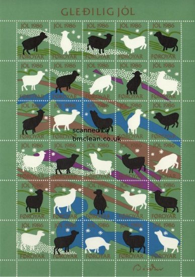 (image for) 1986 Christmas Seals Sheet (Imperf.)