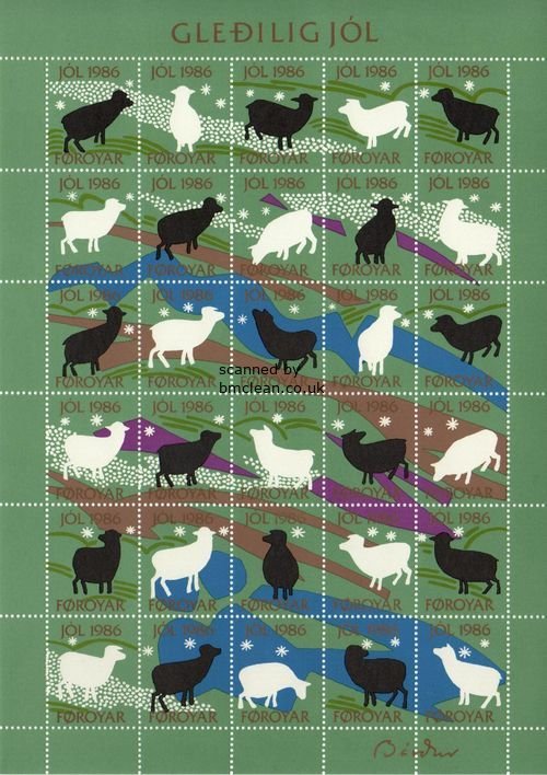 (image for) 1986 Christmas Seals Sheet (Imperf.)