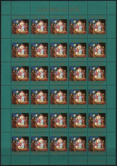 (image for) 1987 Christmas Seals Sheet (Perf.) - Click Image to Close