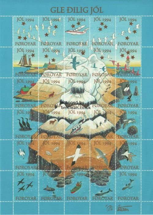 (image for) 1994 Christmas Seals Sheet (Imp.)