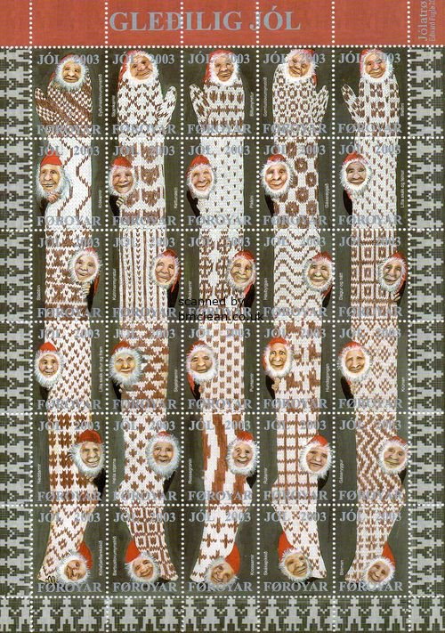 (image for) 2003 Christmas Seals Sheet (Perf.)