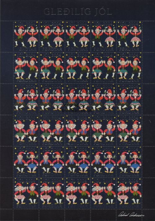 (image for) 2004 Christmas Seals Sheet (Imp.)
