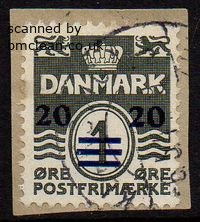 (image for) British Occupation 20ø on 1ø Surcharge