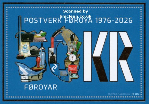 (image for) 2026 50th Anniv. of Post Office (M/S)