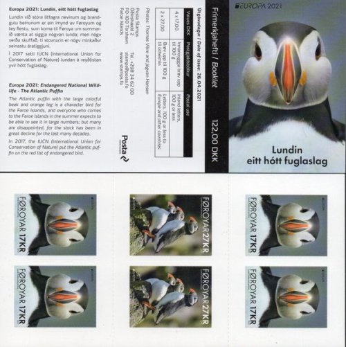 (image for) 2021 Europa - Puffins (Booklet)