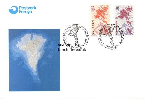 (image for) 1997 Chart & Compass Rose (11 Kr & 18 Kr)