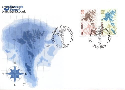 (image for) 2000 Chart & Compass Rose (15 Kr & 22 Kr)