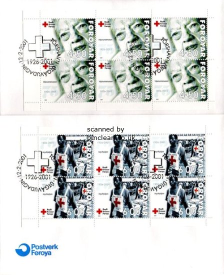 (image for) 2001 Red Cross - Booklet Panes (2)