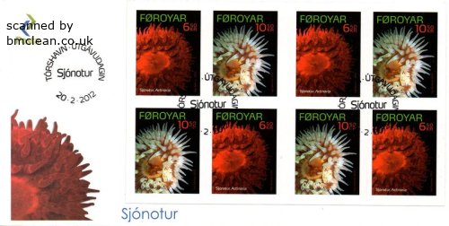 (image for) 2012 Sea Anemones - Booklet Pane