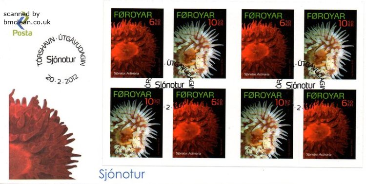 (image for) 2012 Sea Anemones - Booklet Pane