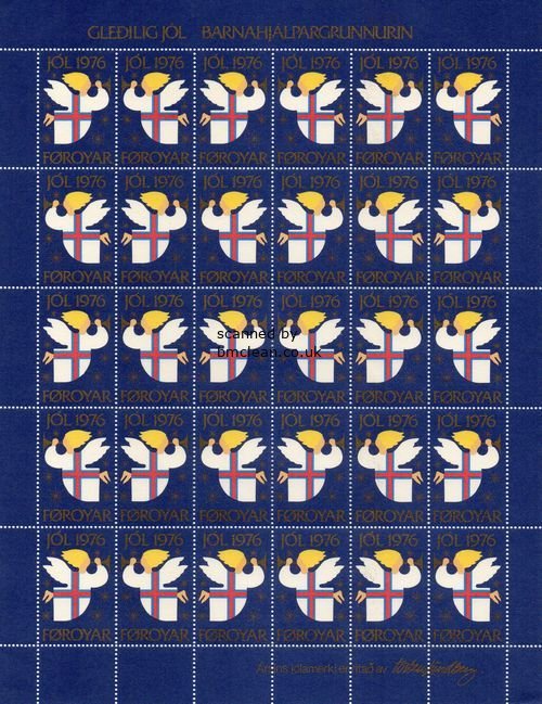 (image for) Faeroe Islands Christmas Seals (1976-1981)