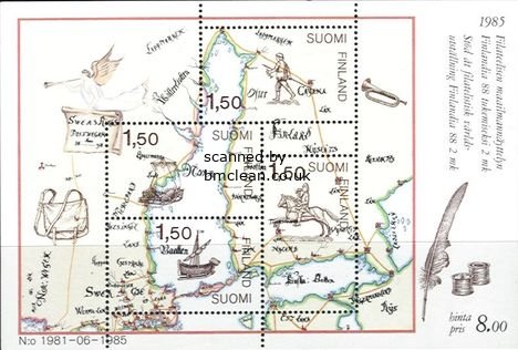 (image for) 1985 Finlandia 88 (1st Issue) M/S