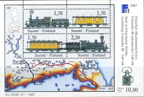 (image for) 1987 Finlandia 88 (3rd Issue) M/S