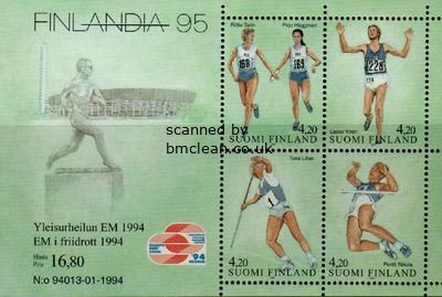 (image for) 1994 Finlandia 95 (2nd issue) M/S