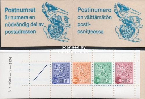 (image for) 1974 Lion Definitives - White & Blue